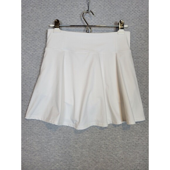 SO Juniors Medium Short Tennis Skirt With Under Shorts White Preppy Cute EUC - Picture 2 of 8